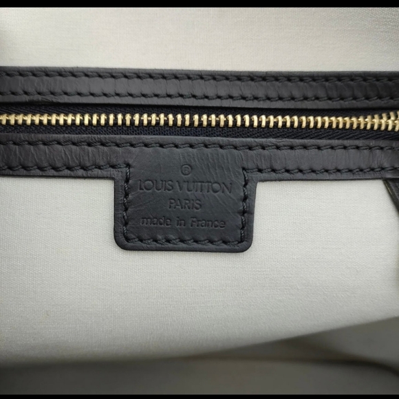 LOUIS VUITTON Blue Mini Lin Monogram Canvas Alma Haut Satchel Bag - Picture 5 of 10